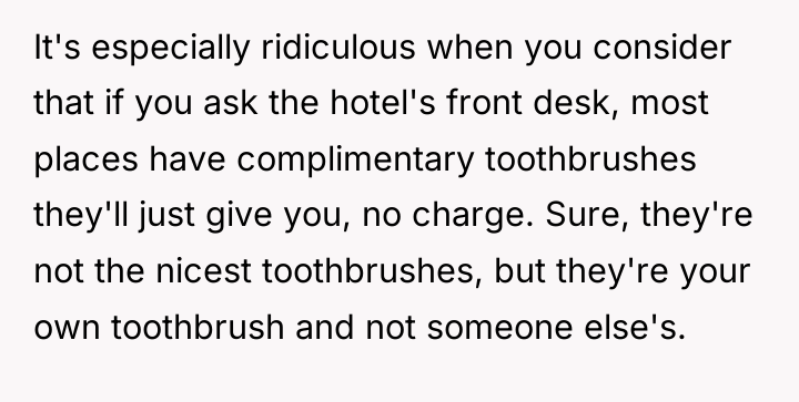 It's especially ridiculous when you consider that if you ask...