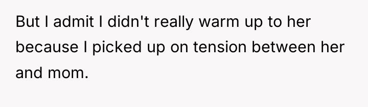 But I admit I didn't really warm up to her...