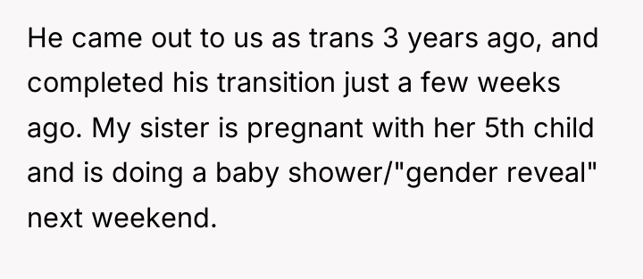 He came out to us as trans 3 years ago,...