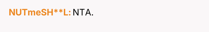 NUTmeSH**L NTA.