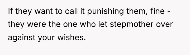 If they want to call it punishing them, fine -...