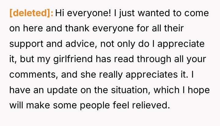 [deleted] Hi everyone! I just wanted to come on here...