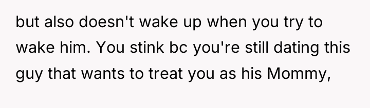 but also doesn't wake up when you try to wake...