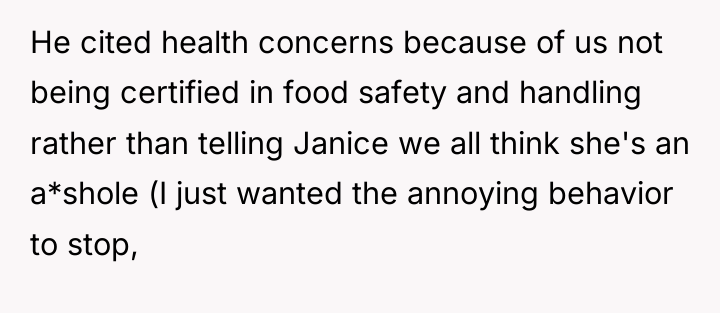He cited health concerns because of us not being certified...
