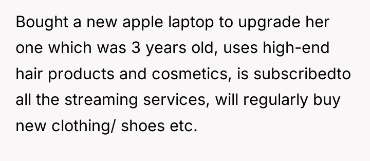Bought a new apple laptop to upgrade her one which...