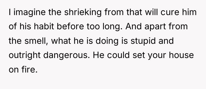 I imagine the shrieking from that will cure him of...
