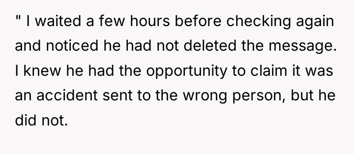 " I waited a few hours before checking again and...