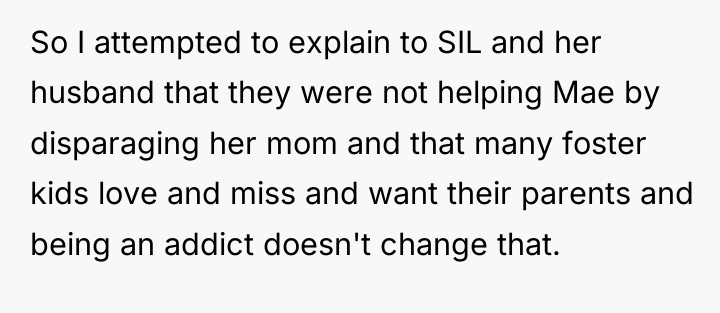 So I attempted to explain to SIL and her husband...