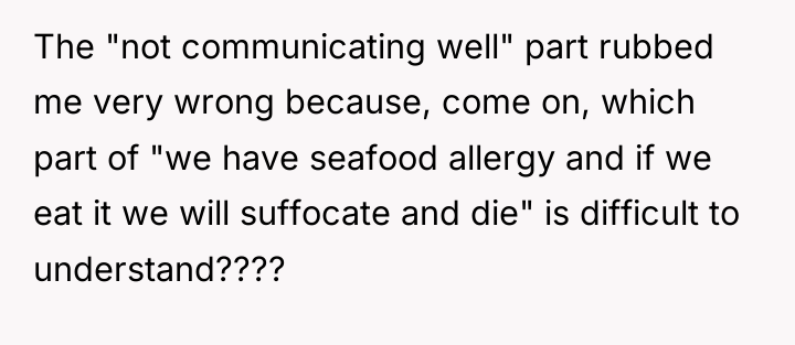 The "not communicating well" part rubbed me very wrong because,...