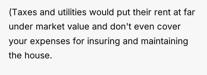 (Taxes and utilities would put their rent at far under...