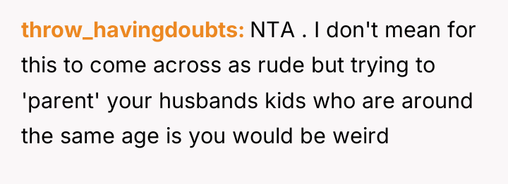 throw_havingdoubts NTA . I don't mean for this to come...