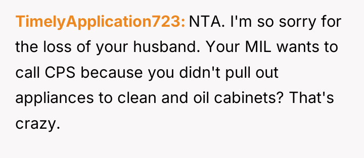 TimelyApplication723 NTA. I'm so sorry for the loss of your...
