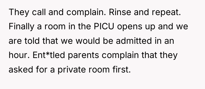 They call and complain. Rinse and repeat. Finally a room...