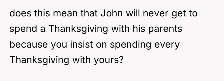 does this mean that John will never get to spend...