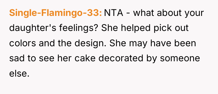 Single-Flamingo-33 NTA - what about your daughter's feelings? She helped...