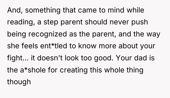And, something that came to mind while reading, a step...