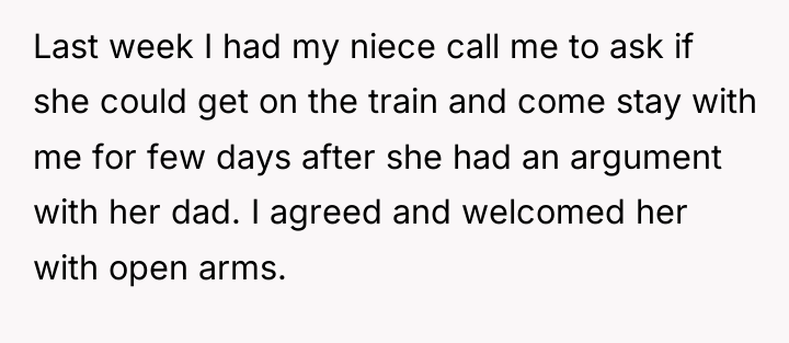 Last week I had my niece call me to ask...