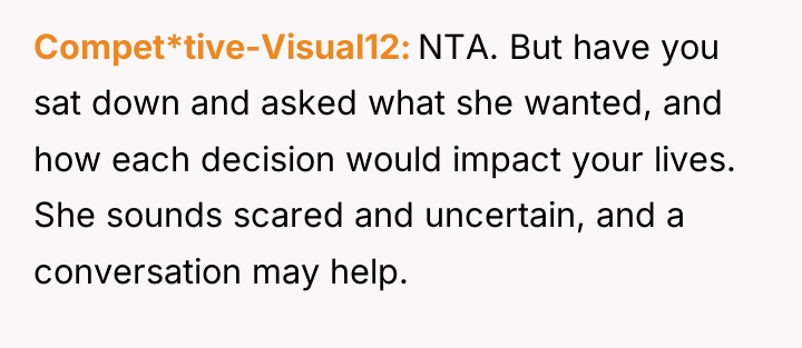 Compet*tive-Visual12 NTA. But have you sat down and asked what...