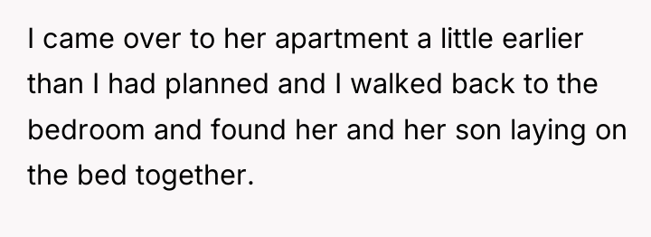 I came over to her apartment a little earlier than...