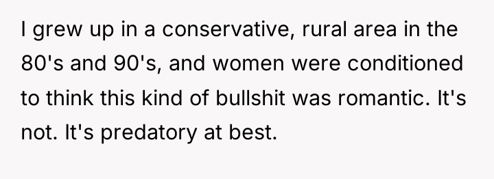 I grew up in a conservative, rural area in the...