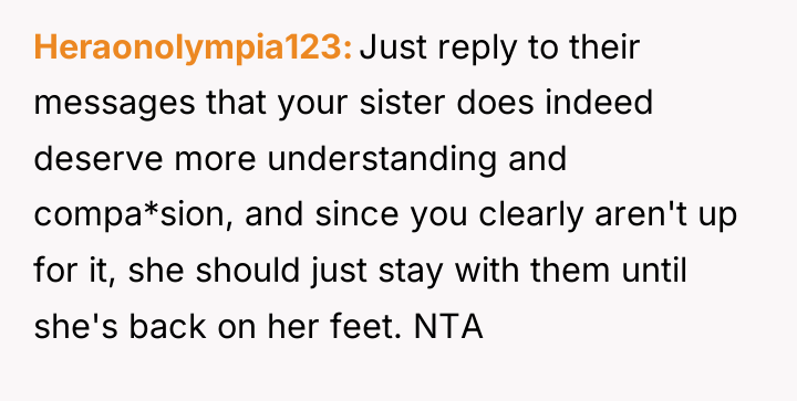 Heraonolympia123 Just reply to their messages that your sister does...