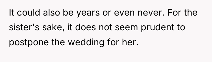 It could also be years or even never. For the...