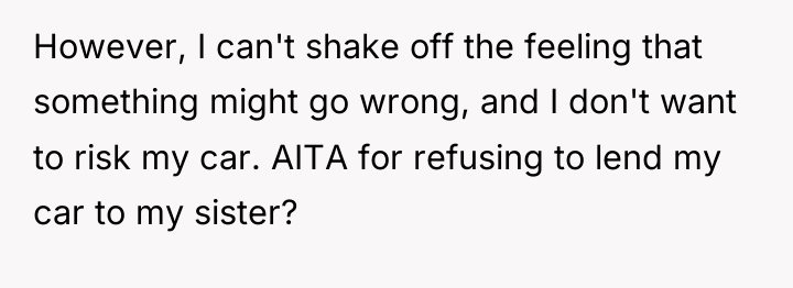 However, I can't shake off the feeling that something might...