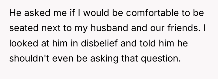 He asked me if I would be comfortable to be...