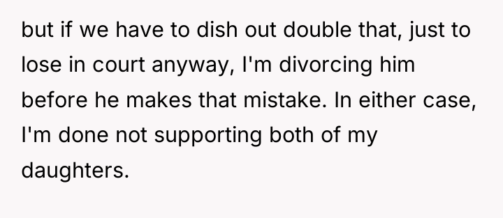 but if we have to dish out double that, just...