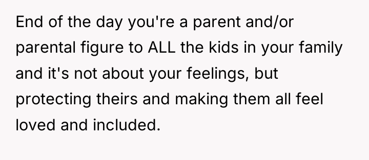 End of the day you're a parent and/or parental figure...