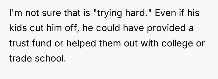 I'm not sure that is "trying hard." Even if his...