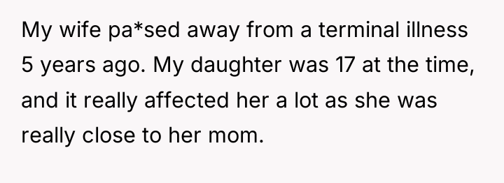 My wife pa*sed away from a terminal illness 5 years...