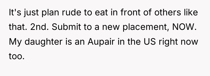 It's just plan rude to eat in front of others...