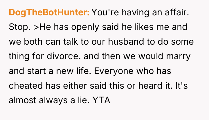 DogTheBotHunter You're having an affair. Stop. >He has openly said...