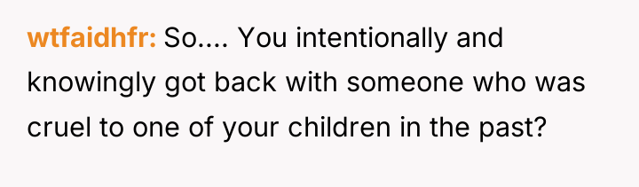 wtfaidhfr So.... You intentionally and knowingly got back with someone...