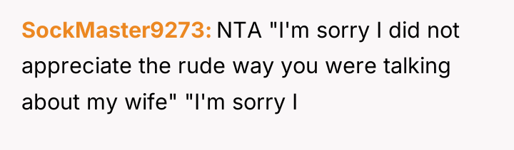 SockMaster9273 NTA "I'm sorry I did not appreciate the rude...
