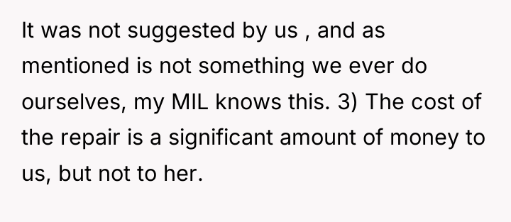It was not suggested by us , and as mentioned...