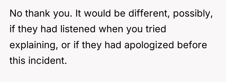 No thank you. It would be different, possibly, if they...