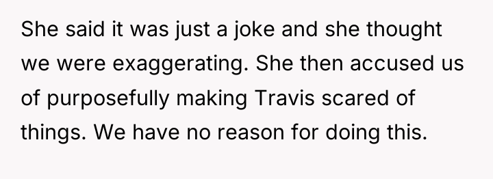 She said it was just a joke and she thought...