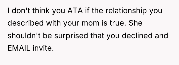I don't think you ATA if the relationship you described...