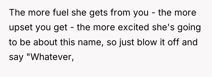 The more fuel she gets from you - the more...
