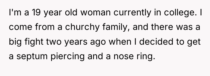 I'm a 19 year old woman currently in college. I...