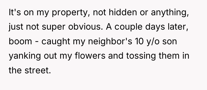 It's on my property, not hidden or anything, just not...