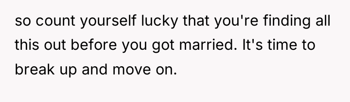 so count yourself lucky that you're finding all this out...