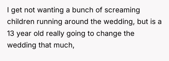 I get not wanting a bunch of screaming children running...