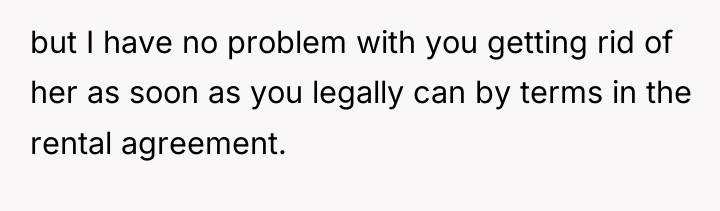 but I have no problem with you getting rid of...