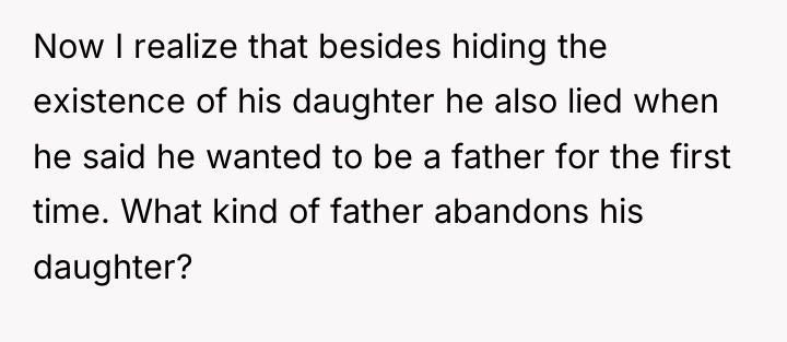 Now I realize that besides hiding the existence of his...