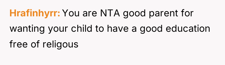 Hrafinhyrr You are NTA good parent for wanting your child...