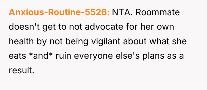 Anxious-Routine-5526 NTA. Roommate doesn't get to not advocate for her...