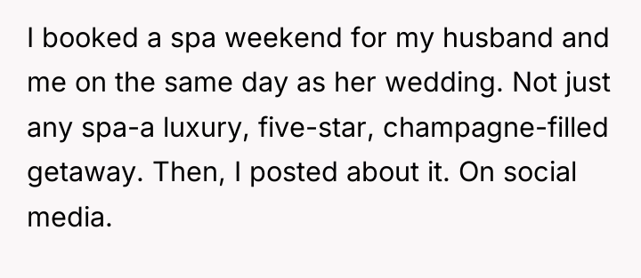 I booked a spa weekend for my husband and me...